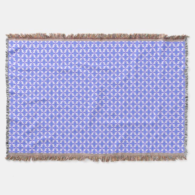 Floral Design Pattern Throw Blanket (Front)