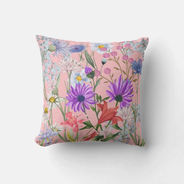 Floral Design Pillow! Cushion (Front)