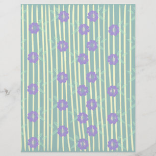 Floral Design Scrapbook Paper