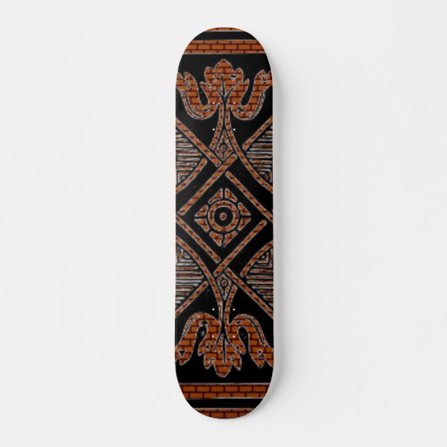 Floral Design Skateboard (Front)