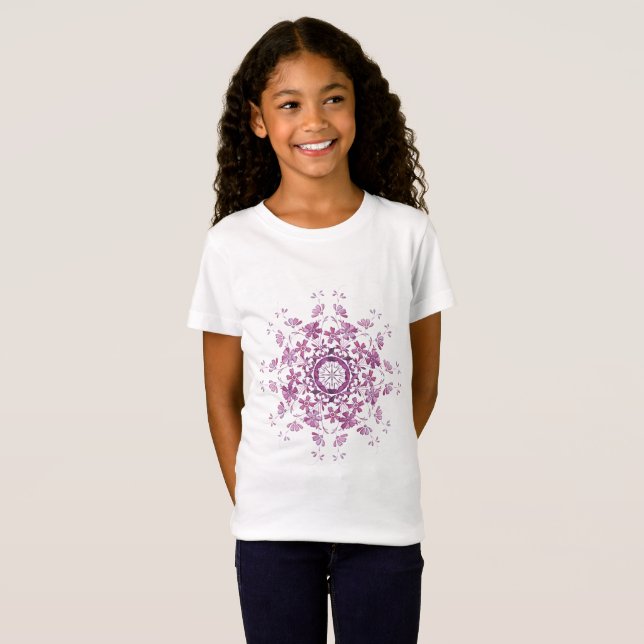 floral design T-Shirt (Front Full)