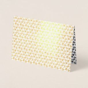 floral Design Twenty One Foil Card