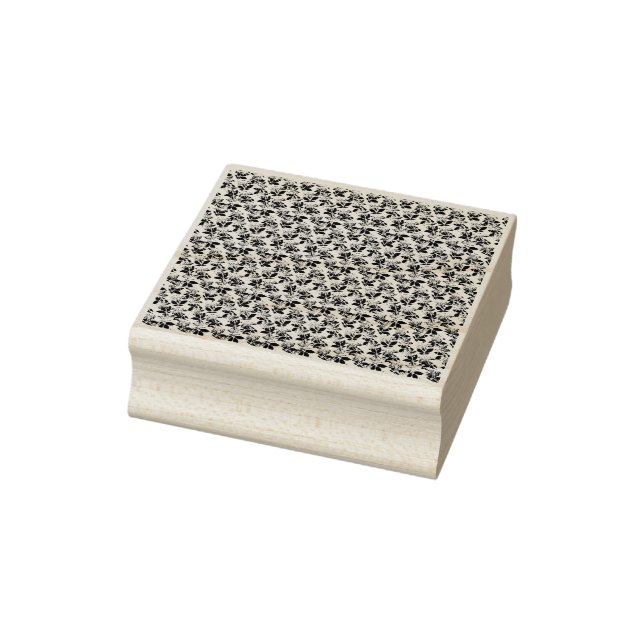 floral Design Twenty One Rubber Stamp (Stamp)