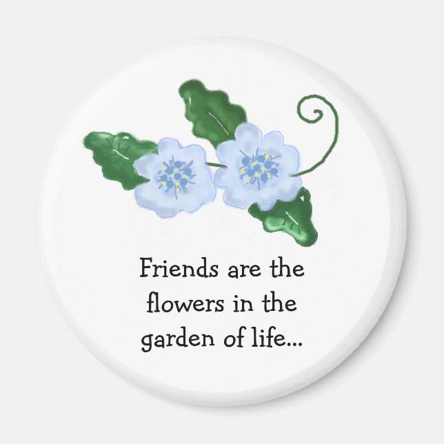 Floral Design with Friendship Message Magnet (Front)