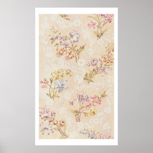 Floral design with peonies, lilies and roses for S Poster