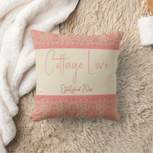 Floral Design With Pinks Cushion