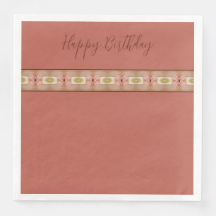 Floral Design With Pinks Napkin