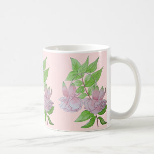floral design with pretty pink flowers coffee mug