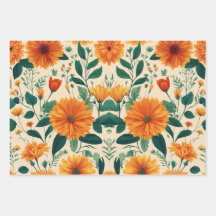 Floral Design Wrapping Paper