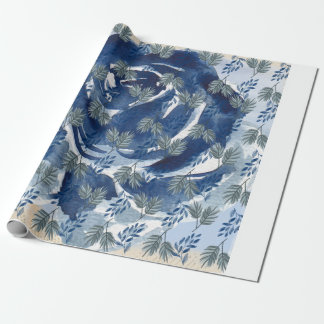 Floral design wrapping paper