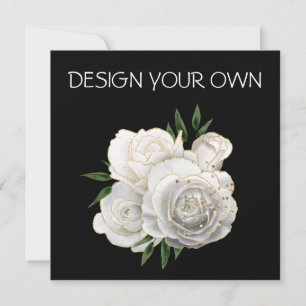 Floral Design Your Own Invitation 