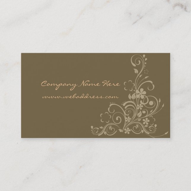 Floral Designer Business Card (Front)