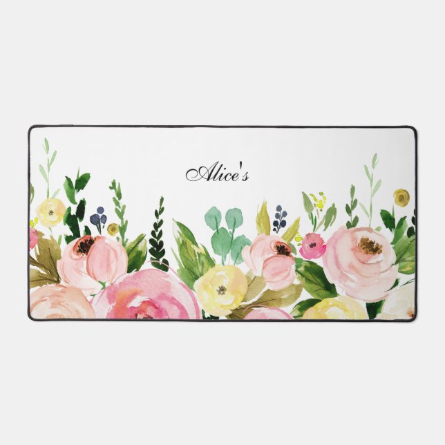 Floral  desk mat (Front)