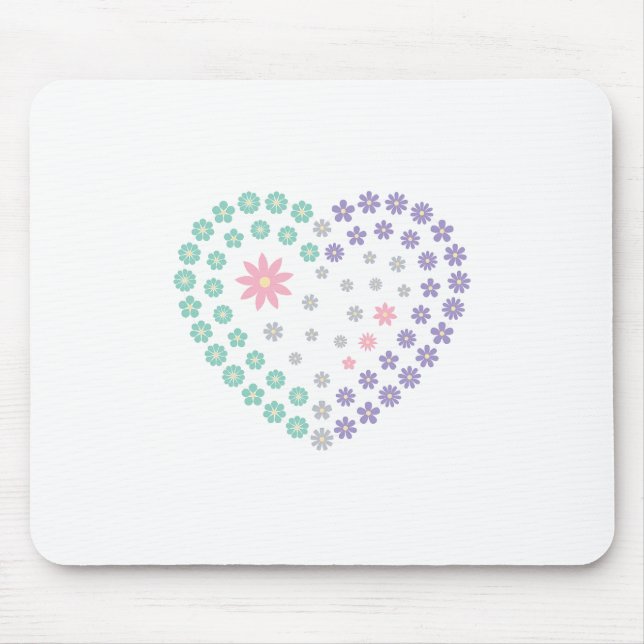 Floral Devotion Mouse Mat (Front)
