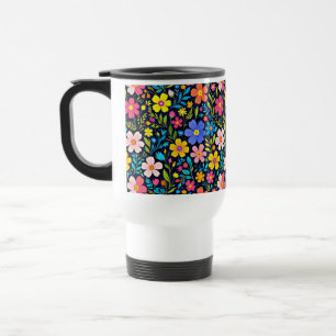Floral Digital Painting Flowers Pattern-38875 Travel Mug