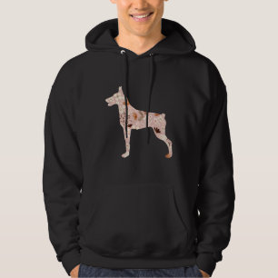 Floral Doberman 514 Hoodie