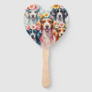 Floral Dog Fan Gift Set
