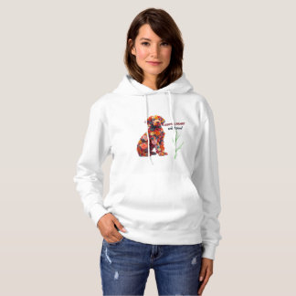 Floral Dog Hoodie | Cute Flower Puppy Sweatshirt