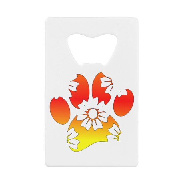Floral Dog Paw Print (Front)