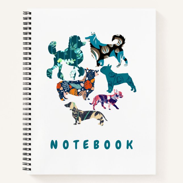 Floral Dogs Notebook (Front)