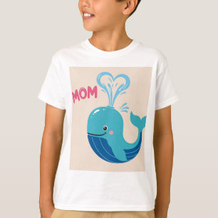 Floral Dolphin Mother's Day T-Shirt