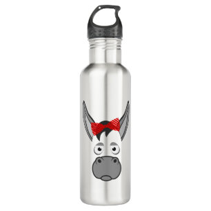 Floral Donkey Animal Halloween Costume Gift 710 Ml Water Bottle