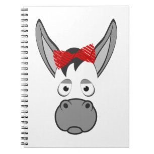 Floral Donkey Animal Halloween Costume Gift Notebook