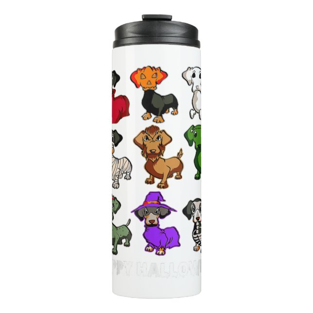 Floral Donkey Animal Halloween Costume Gift Thermal Tumbler (Front)