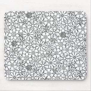 Floral Doodle Mouse Mat