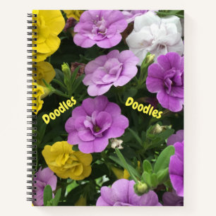Floral Doodle Sketchbook Notebook