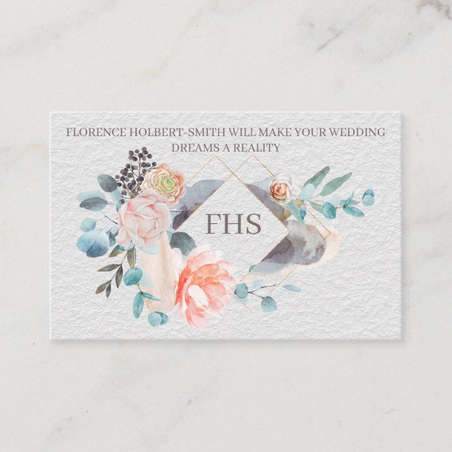 Floral - Double-sided Business Card (Front)
