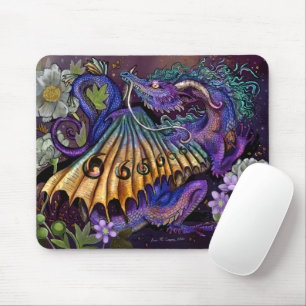 Floral Dragon  Mouse Mat