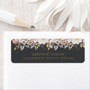 Floral Drama Wedding Charcoal ID1022