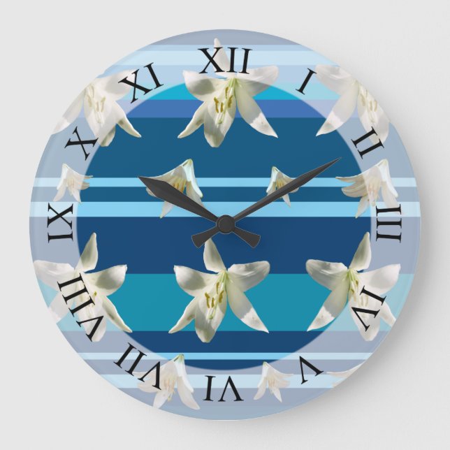 Floral Dream Art Wall Clock (Front)