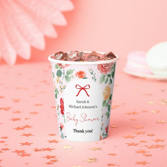 Floral Dream Baby Shower  Paper Cups (Insitu)