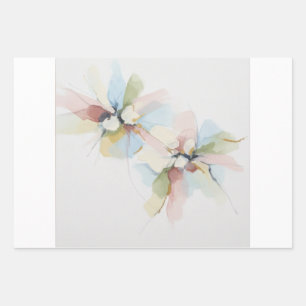 Floral Dream in Watercolor Hues Wrapping Paper Sheet