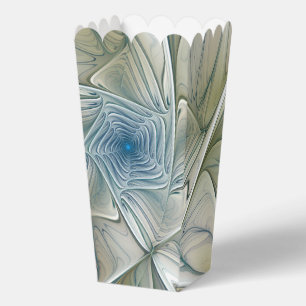Floral Dream Pattern Abstract Blue Khaki Fractal Favour Box