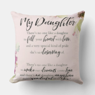 Floral Dream Throw Pillow for Your Daughter