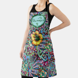 Floral Dreamer Colourful Unusual Summery Pattern A Apron