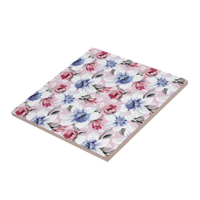 Floral Dreams #2 at Susiejayne Tile (Side)