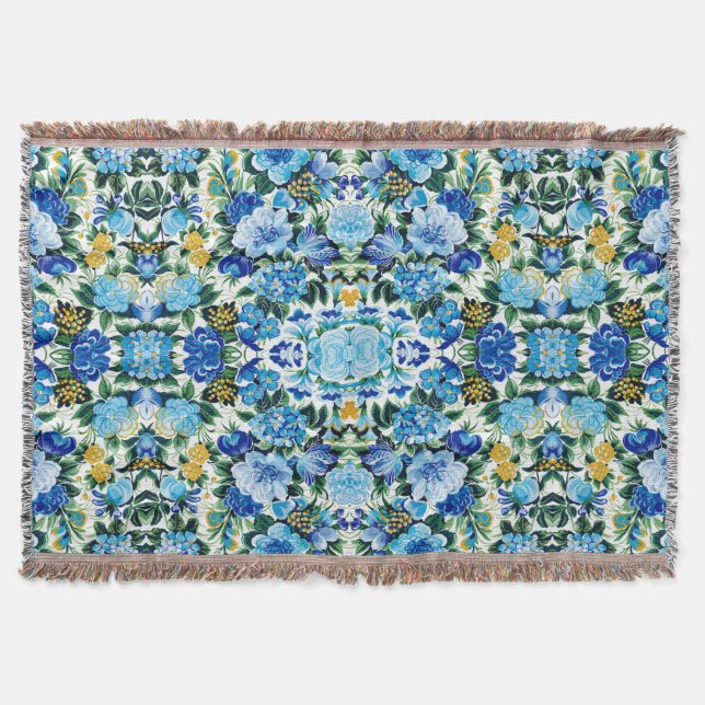 Floral Dreams #5 at Susiejayne Throw Blanket (Front)