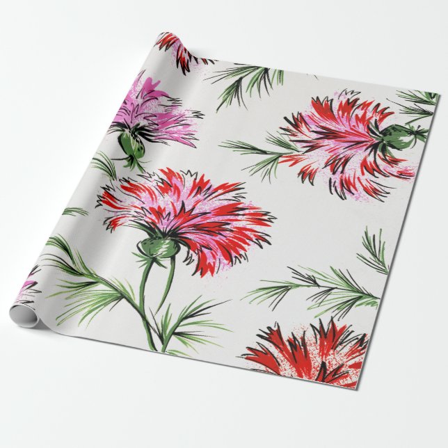 Floral Dreams #7 at Susiejayne Wrapping Paper (Unrolled)