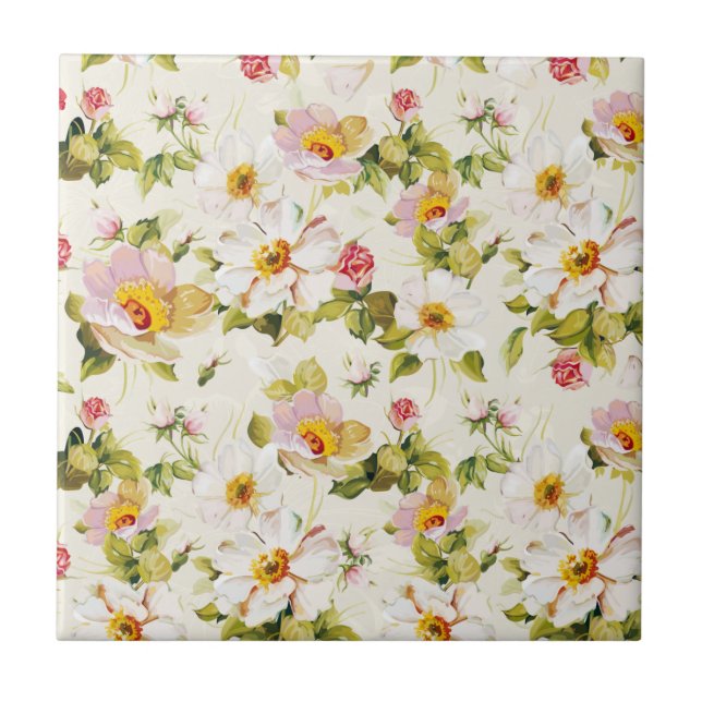 Floral Dreams #8 at Susiejayne Tile (Front)