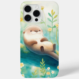 Floral Dreams and Branches Otter Cosy Escape iPhone 15 Pro Max Case