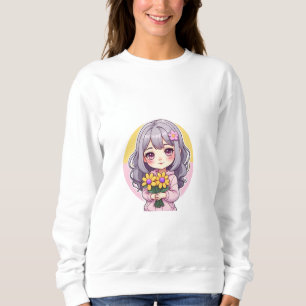Floral Dreams: Cute Flower Girl T-Shirt & Hoodie