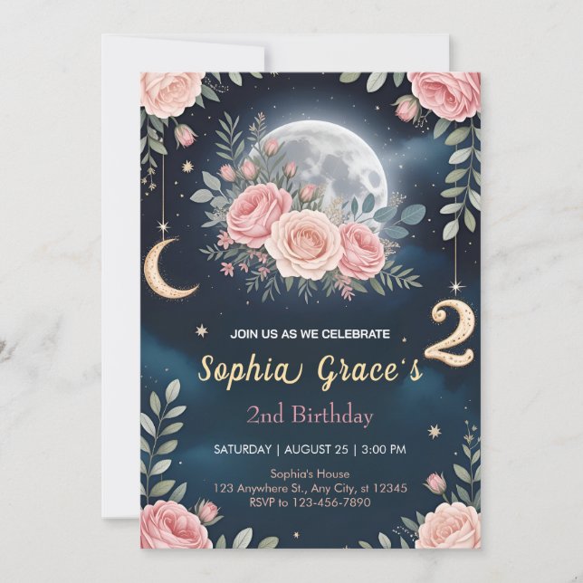 Floral Dreams for Two Invitation (Front)