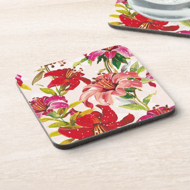 Floral Dreams No. 4 at Susiejayne Beverage Coaster (Left Side)