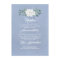 Floral Dusty Blue Wedding Information Guest