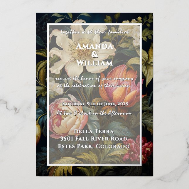 Floral Dutch Painting 17th 18th cent. Wedding (Front)