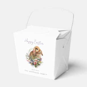 Floral Easter Bunny Favour Box